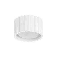 Flache Deckenleuchte GX53 Weiß rund Ø10 cm...