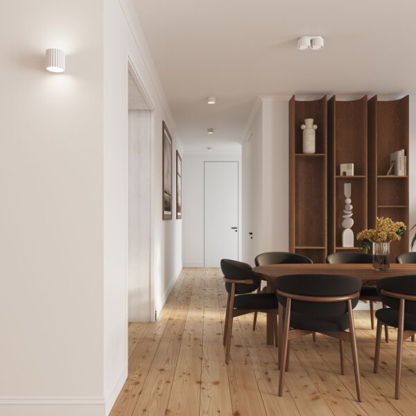 Deckenleuchte Aluminium Weiß GX53 21 cm lang Modern