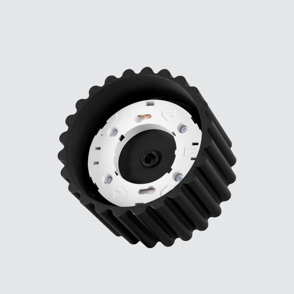 Runde Deckenleuchte GX53 Schwarz Ø10 cm Aluminium