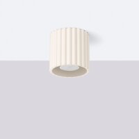 Deckenlampe Spot GU10 Beige Ø10 cm rund Aluminium