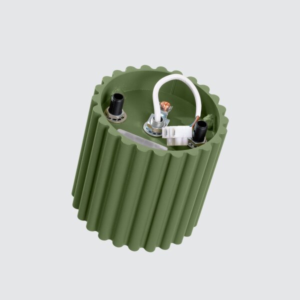 Deckenlampe Spot GU10 Olivgrün Ø10 cm rund Aluminium