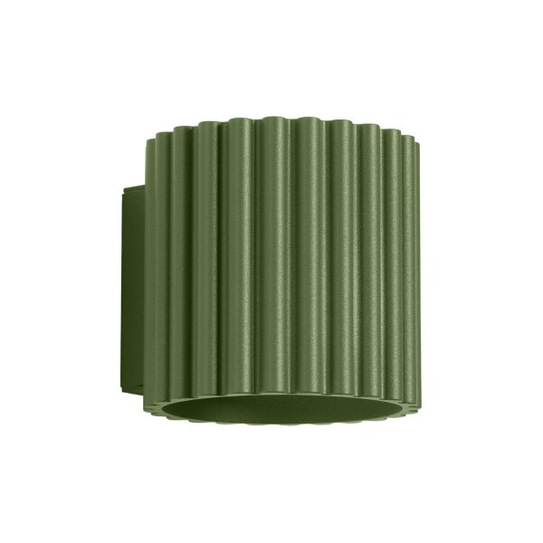 Wandlampe Up Down Olivgrün G9 10 cm Aluminium indirekt