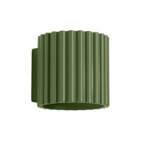 Wandlampe Up Down Olivgrün G9 10 cm Aluminium indirekt