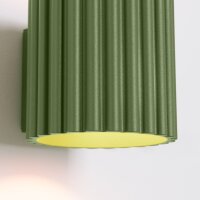 Wandlampe Up Down Olivgrün G9 10 cm Aluminium indirekt