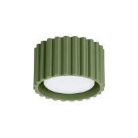 Flache Deckenleuchte GX53 Olivgr&uuml;n &Oslash;10 cm...