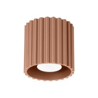 Runde Deckenleuchte Aluminium GU10 &Oslash;10 cm Mokka