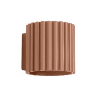 Wandleuchte Aluminium in Mokka G9 T:21 cm indirekt