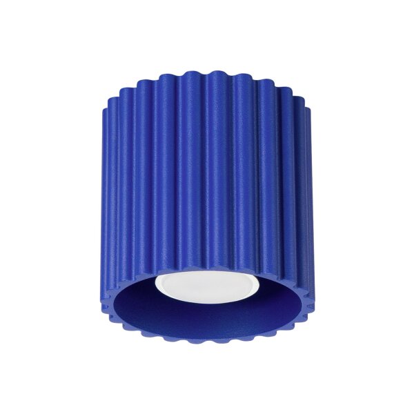 Deckenleuchte GU10 Modern Marineblau Ø10 cm Aluminium