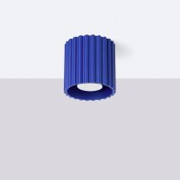 Deckenleuchte GU10 Modern Marineblau Ø10 cm Aluminium
