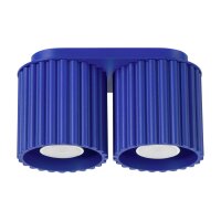 Deckenleuchte GU10 21 cm Modern Marineblau 2-flammig