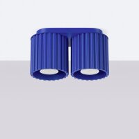 Deckenleuchte GU10 21 cm Modern Marineblau 2-flammig