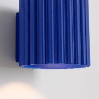 Wandlampe Up Down Marineblau G9 10 cm Aluminium indirekt