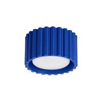 Flache Deckenleuchte GX53 Marineblau Ø10 cm Aluminium