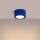 Flache Deckenleuchte GX53 Marineblau Ø10 cm Aluminium