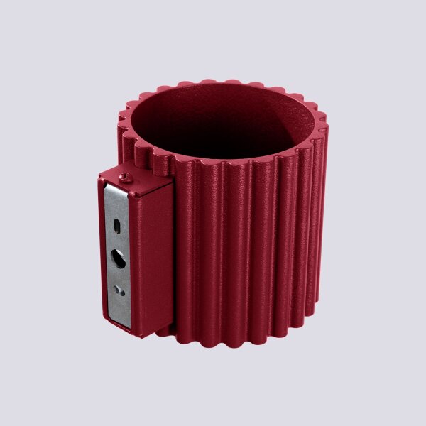 Wandleuchte Aluminium indirekt G9 H:10 cm Burgund