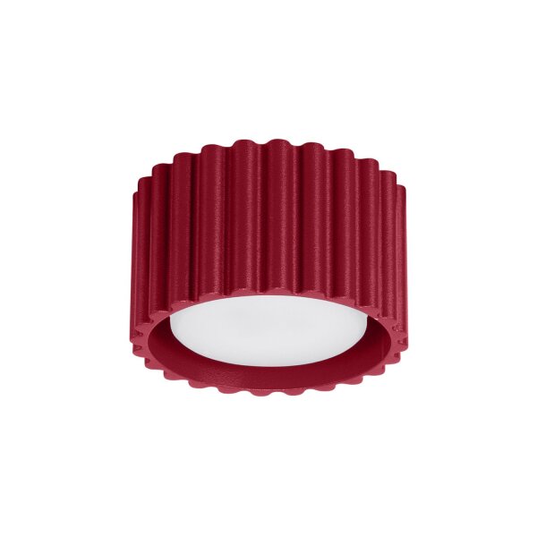 Deckenleuchte Aluminium GX53 Ø10 cm rund Burgund