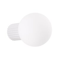 Wandleuchte Bad IP44 Weiß G9 B:12 cm Glas blendarm