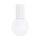 Deckenlampe Bad Weiß IP44 G9 rund Ø12 cm Glas Alu