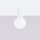 Deckenlampe Bad Weiß IP44 G9 rund Ø12 cm Glas Alu