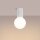 Deckenlampe Bad Weiß IP44 G9 rund Ø12 cm Glas Alu