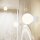 Deckenlampe Bad Weiß IP44 G9 rund Ø12 cm Glas Alu