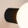 Wandleuchte Bad IP44 Schwarz G9 H:12 cm Glas blendarm