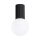Deckenlampe Bad Schwarz IP44 G9 rund Ø12 cm Glas Alu