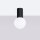 Deckenlampe Bad Schwarz IP44 G9 rund Ø12 cm Glas Alu