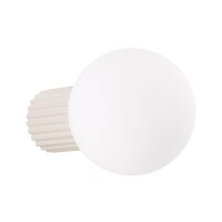 Wandleuchte Bad IP44 Beige G9 T:17 cm Glas blendarm