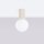 Deckenleuchte Glas Beige G9 IP44 Ø12 cm Aluminium
