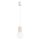 Hängelampe Beige Glas Alu G9 Ø12 cm rund blendarm