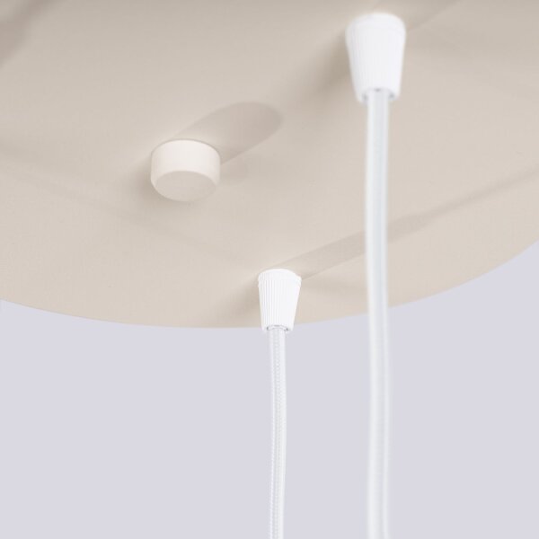 Pendelleuchte Glas Beige Aluminium G9 B:25 cm 3-flammig