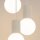 Pendelleuchte Glas Beige Aluminium G9 B:25 cm 3-flammig