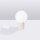 Tischlampe Glas Metall Beige G9 Ø19 cm Kugel blendarm