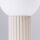 Tischlampe Glas Metall Beige G9 Ø19 cm Kugel blendarm