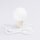 Tischlampe Glas Metall Beige G9 Ø19 cm Kugel blendarm