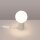 Tischlampe Glas Metall Beige G9 Ø19 cm Kugel blendarm