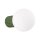 Wandlampe Bad IP44 Olivgrün G9 T:17 cm Glas blendarm