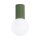 Deckenlampe Bad Oliv Grün IP44 G9 rund Ø12 cm Glas