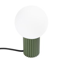 Tischleuchte Glaskugel blendarm G9 19 cm in Olivgr&uuml;n