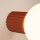 Wandleuchte Glas G9 IP44 H:12 cm Aluminium in Ocker