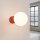 Wandleuchte Glas G9 IP44 H:12 cm Aluminium in Ocker