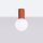 Deckenleuchte Glas G9 IP44 H:21 cm Aluminium Ocker
