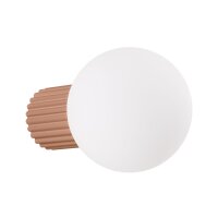Wandleuchte Glas Aluminium Mokka G9 IP44 B:12 cm