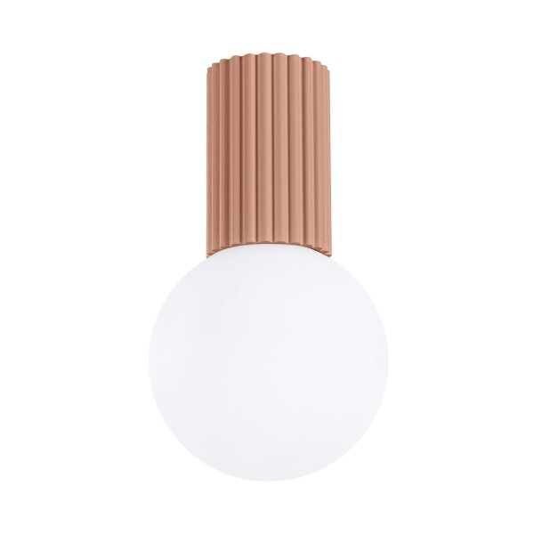 Blendarme Deckenleuchte Glas Aluminium G9 IP44 in Mokka