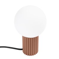 Tischleuchte Glas blendarm G9 19 cm Aluminium Mokka
