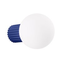 Wandlampe Bad IP44 Marineblau G9 B:17 cm Glas blendarm