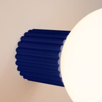 Wandlampe Bad IP44 Marineblau G9 B:17 cm Glas blendarm
