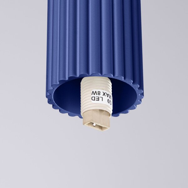 Deckenlampe Bad Marine Blau IP44 G9 rund Ø12 cm Glas