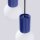 Blendarme Hängelampe Glas Metall G9 L:25 cm Marineblau